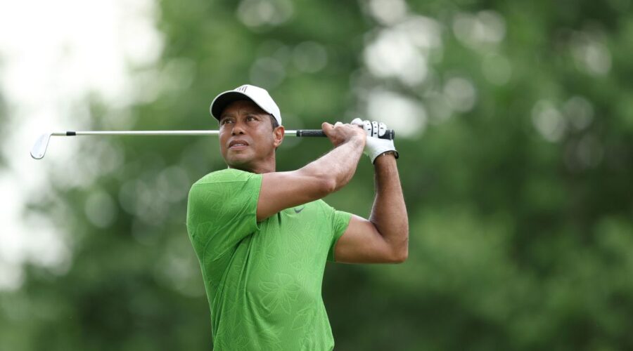 Tiger Woods Uses His Trusty Putter in first round of 2024 PGA Championship